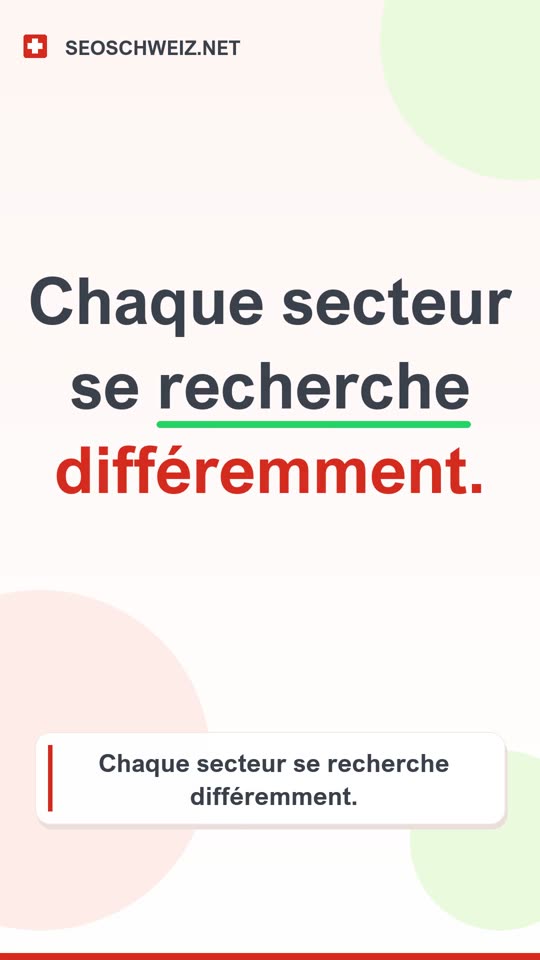 SEO par secteur : comment vos clients vous trouvent sur Google | SEO Suisse