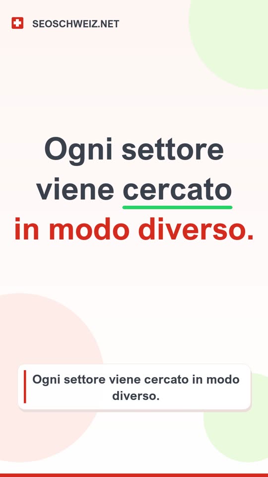 SEO per settore: come i clienti trovano la vostra azienda su Google | SEO Svizzera