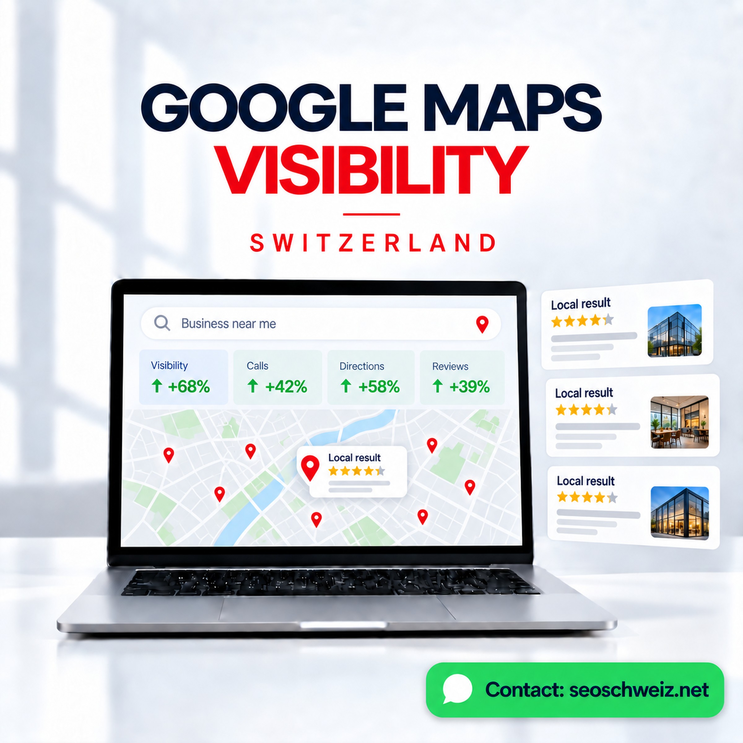 Google Maps Visibility Switzerland