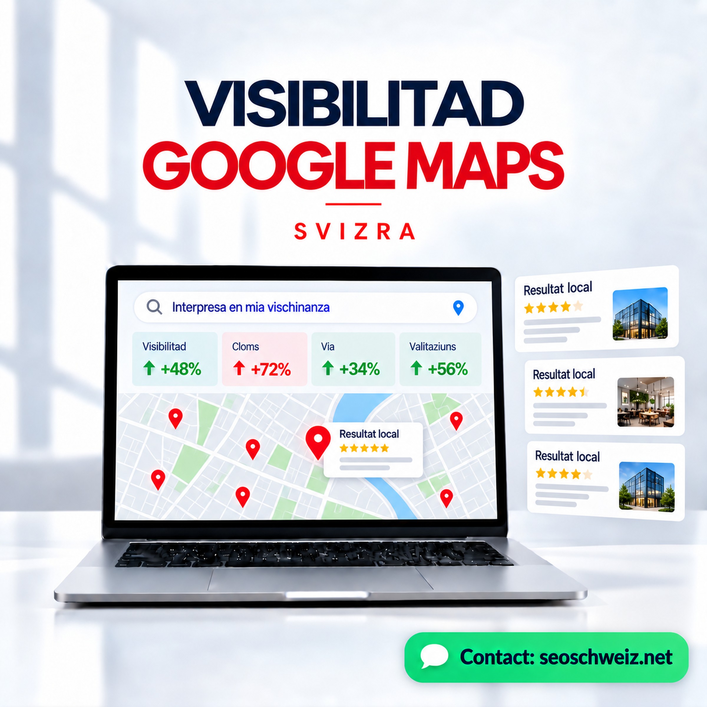 Visibilitad Google Maps Svizra