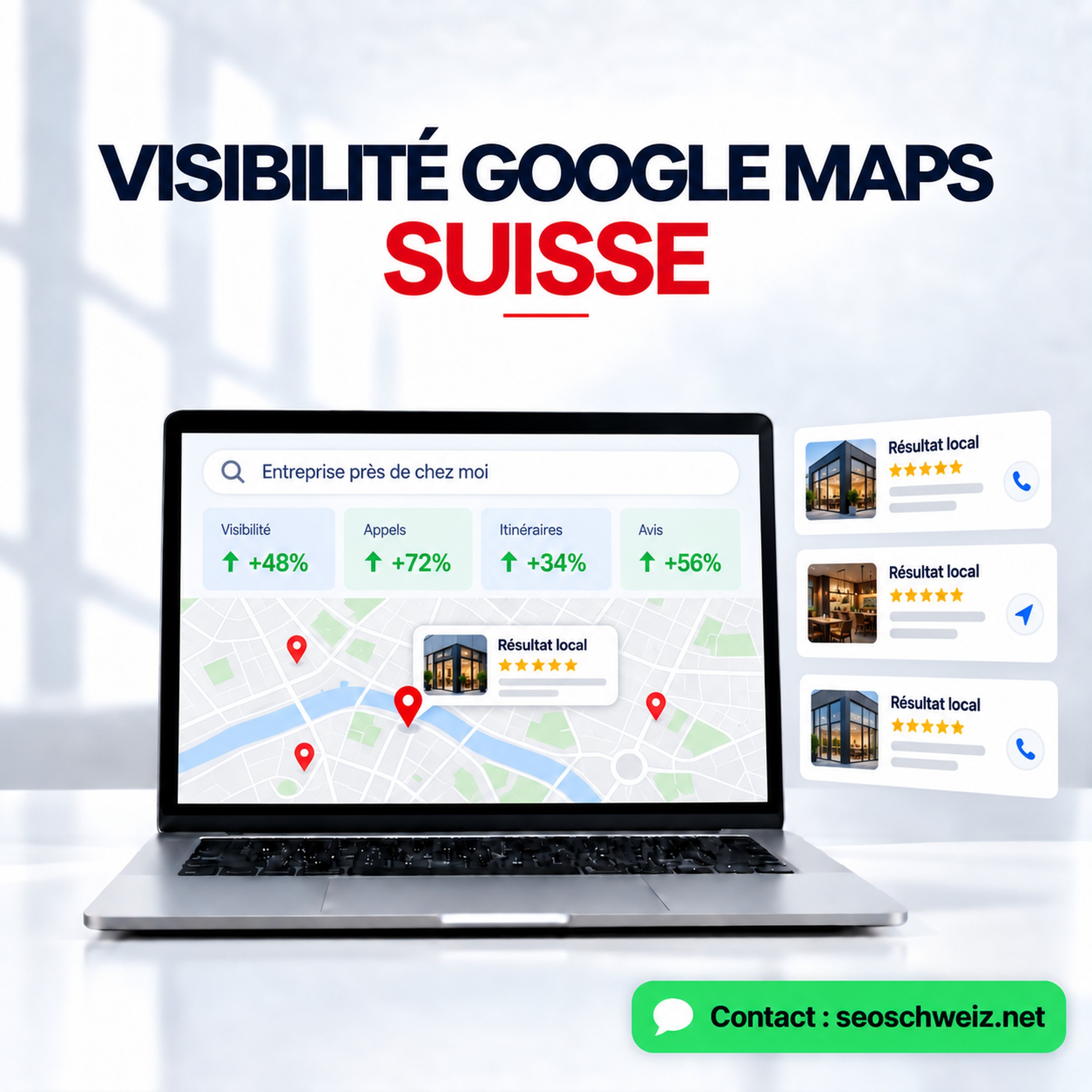 Visibilité Google Maps Suisse